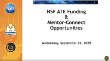 Webinar: 2025 NSF ATE Funding & Mentor-Connect Opportunities