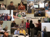 Collage of winter workshop activities